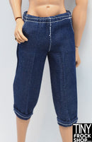 12" Fashion Male Doll Indigo Denim Jean Capris