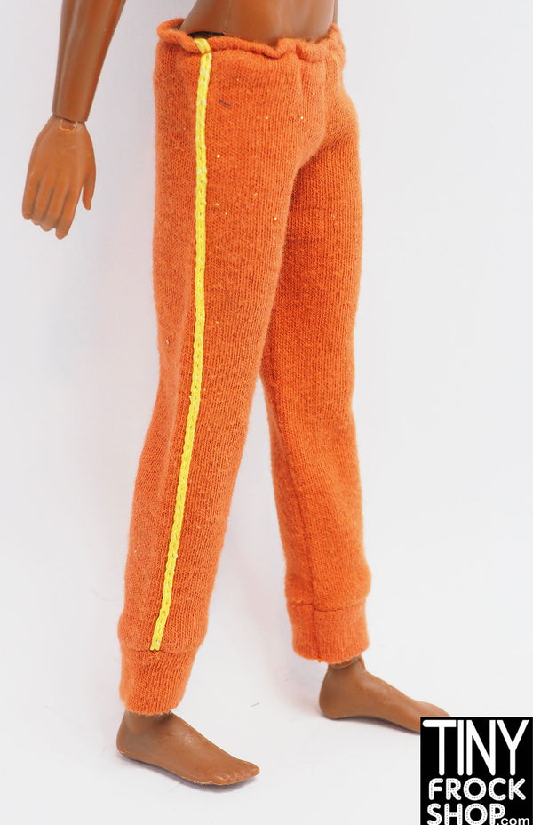 12" Fashion Male Doll Orange Sweatpant