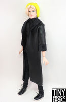 12" Fashion Male Doll Leatherette Velvet Lined Coat