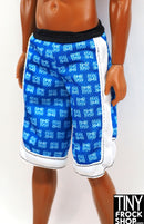 12" Fashion Male Doll Blue Long Shorts