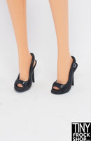 12" Fashion Doll Thick Open Toed Strapped Heels - 4 Colors