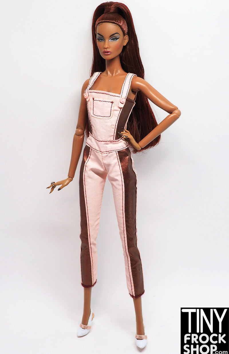 12" Fashion Doll  Chillin' Out Kennedy Pink Overall Jumpsuit