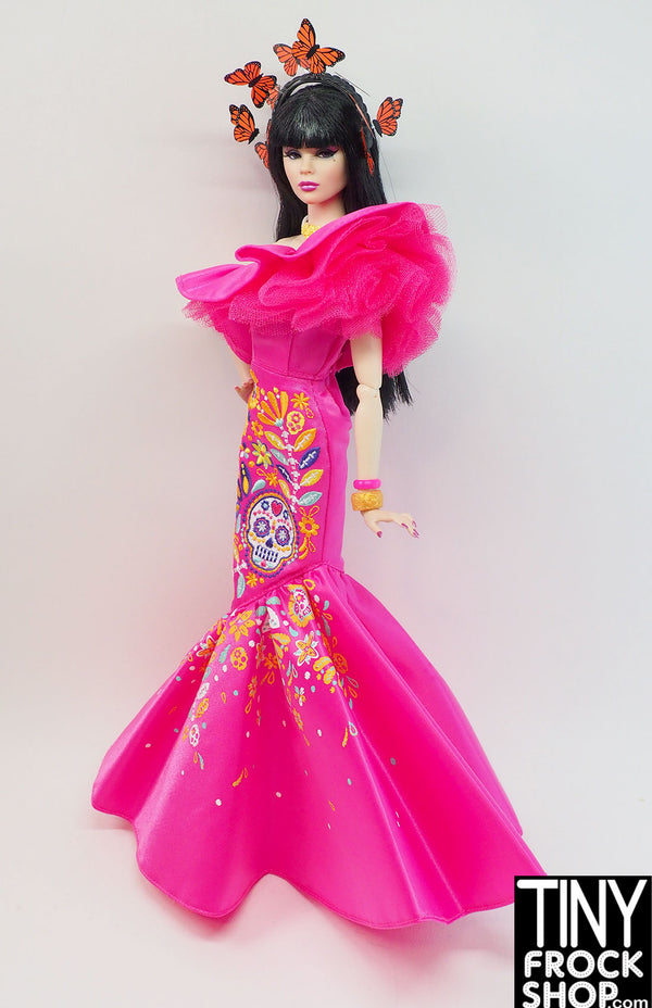 12" Fashion Doll Dia De Los Muertos 2023 Day of the Dead Dress with Accessories