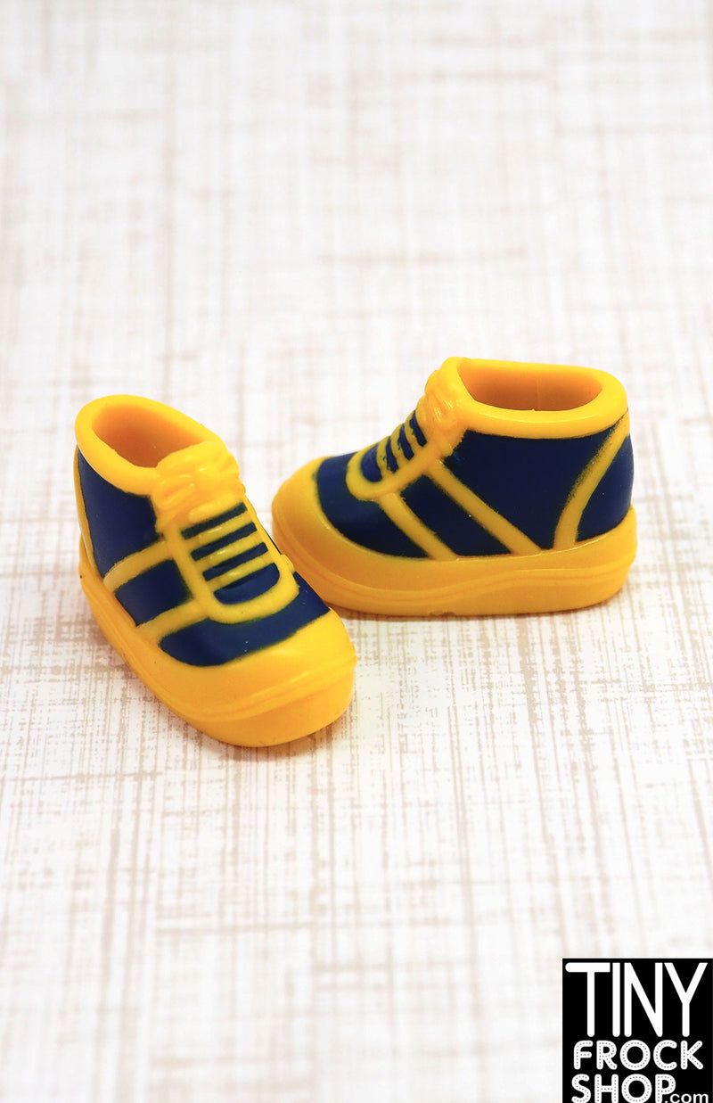 12" Fashion Doll Generation 1990s Yellow and Blue Sneakers