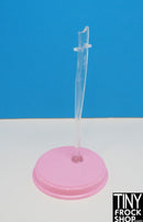 12" Fashion Doll Light Weight Plastic Undercrotch Pink Stand