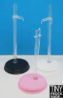 12" Fashion Doll Light Weight Plastic Undercrotch Pink Stand