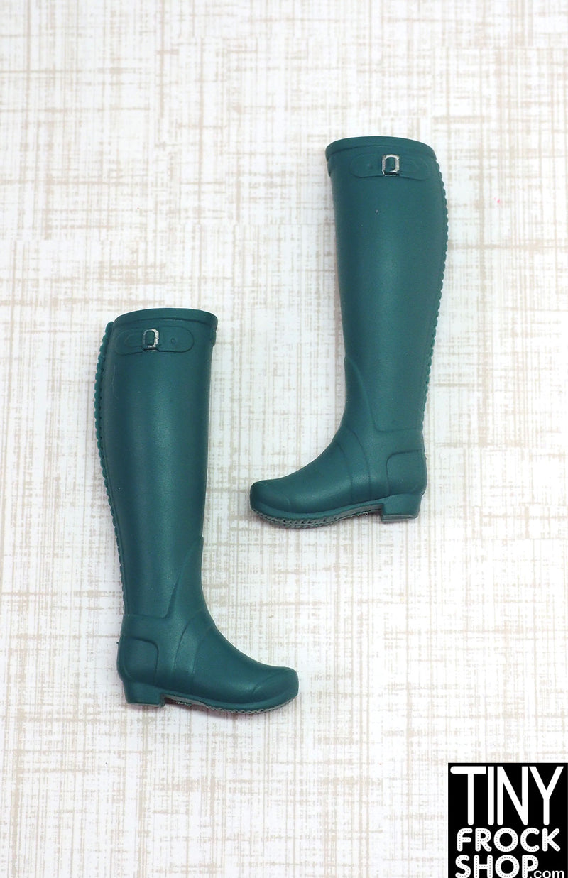 12" Fashion Doll  Teal Tall Rainboots