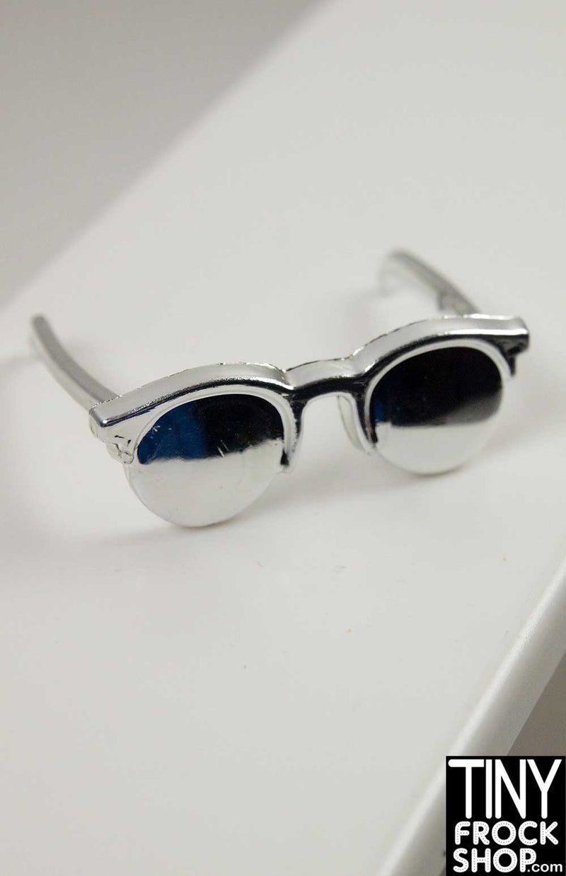 12" Fashion Doll Silver Chrome Sunglasses