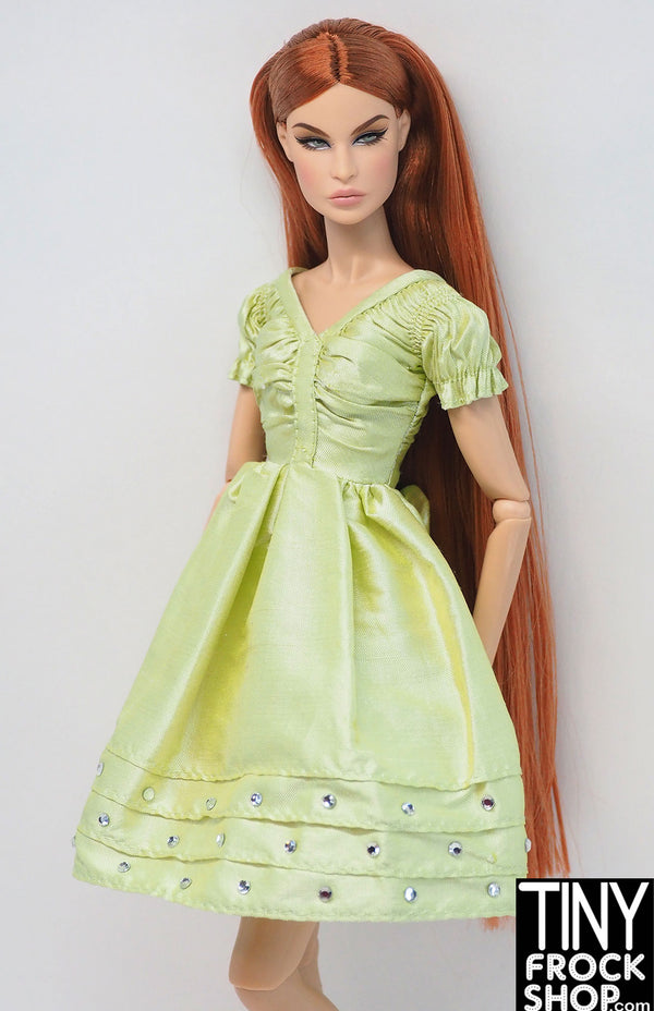 12" Fashion Doll 2008 Tarina Pale Green Stoned Dress