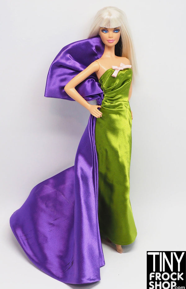 12" Fashion Doll Christian Anemone 2010 Green and Purple Dress