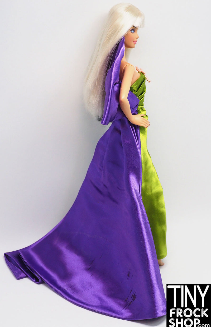 12" Fashion Doll 2010 Green and Purple Dress