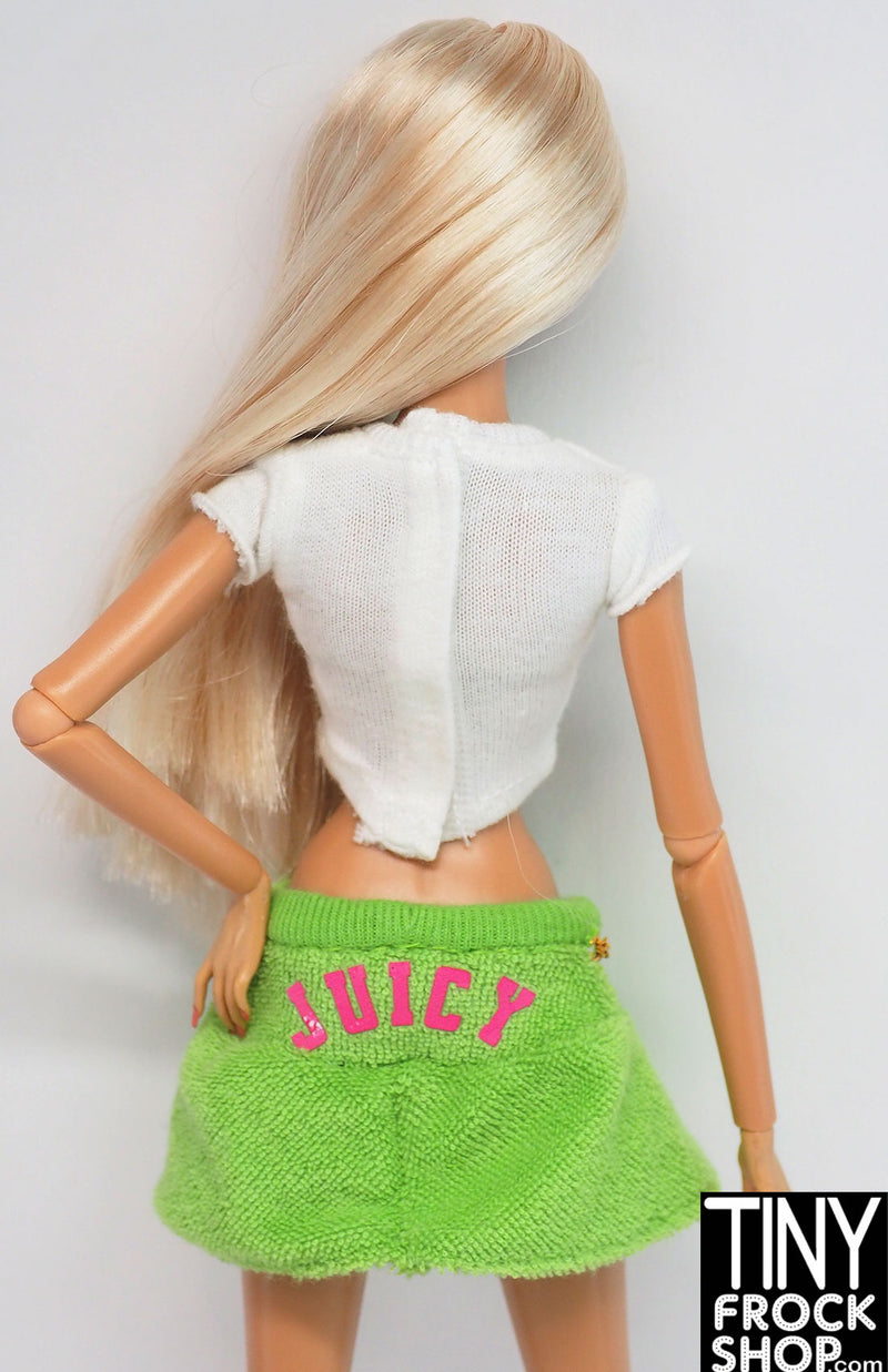 12" Fashion Doll Juicy Green Track 3 Piece Outfit