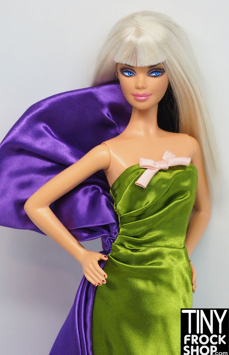 12" Fashion Doll 2010 Green and Purple Dress