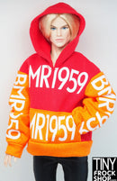 12" Fashion Male Doll  1957 Oversized Hoodie Sweatshirt