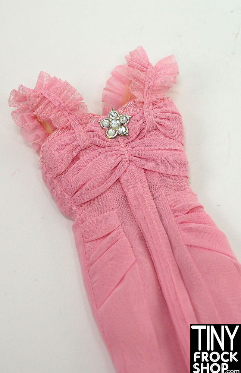 12" Fashion Doll 2007 Pink Hope Chiffon Evening Dress