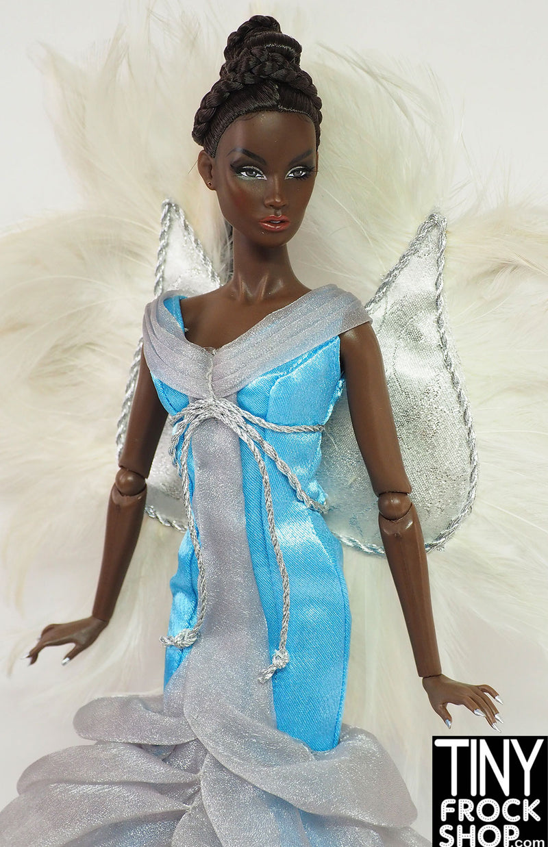 12" Fashion Doll 2010 Couture Angel Blue Dress with Wings - 2 Versions