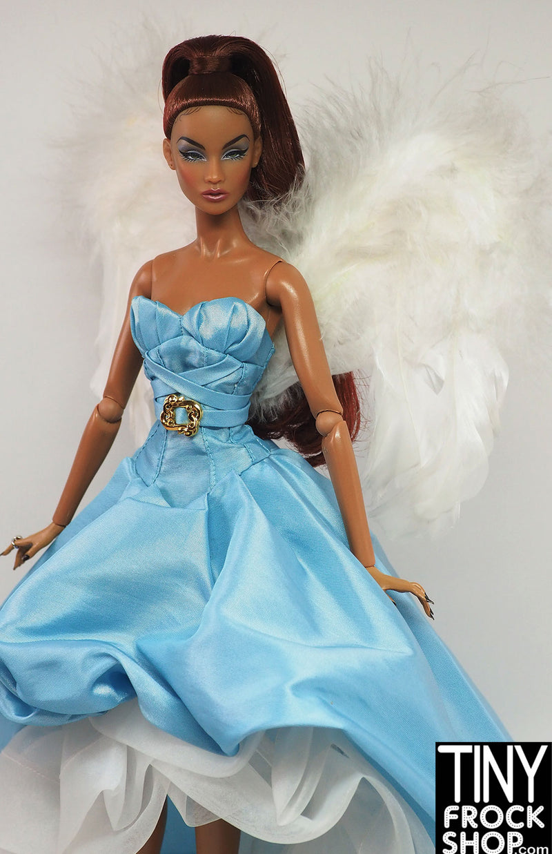 12" Fashion Doll 2010 Couture Angel Blue Dress with Wings - 2 Versions