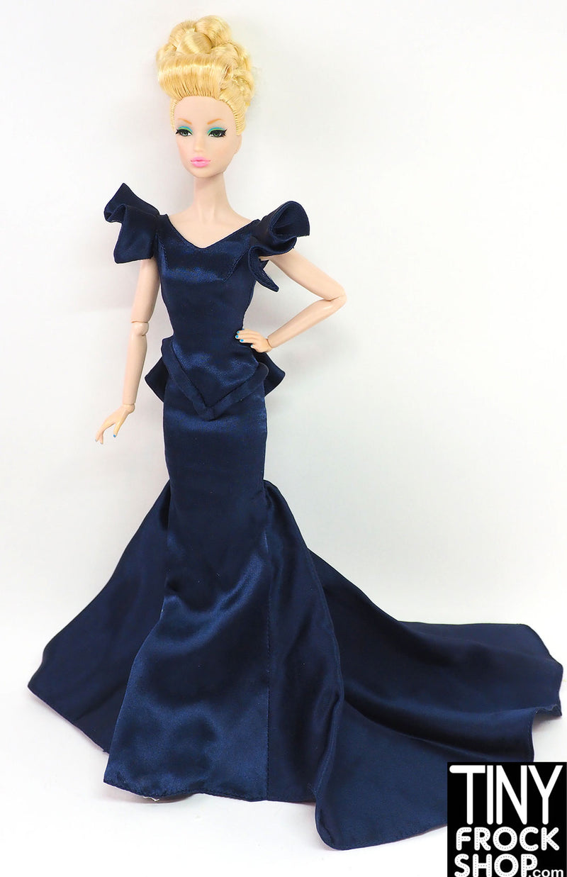 12" Fashion Doll 2011 Hope Diamond Deep Blue Satin Dress