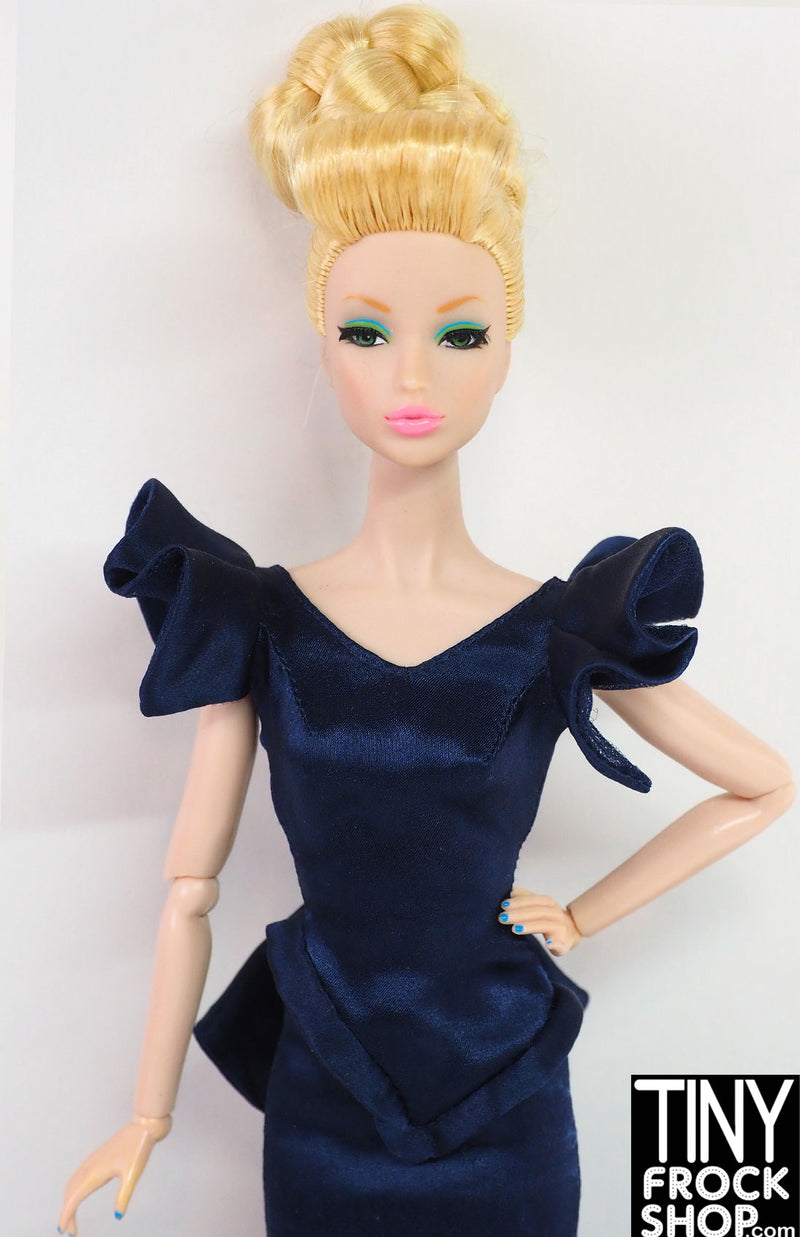 12" Fashion Doll 2011 Hope Diamond Deep Blue Satin Dress