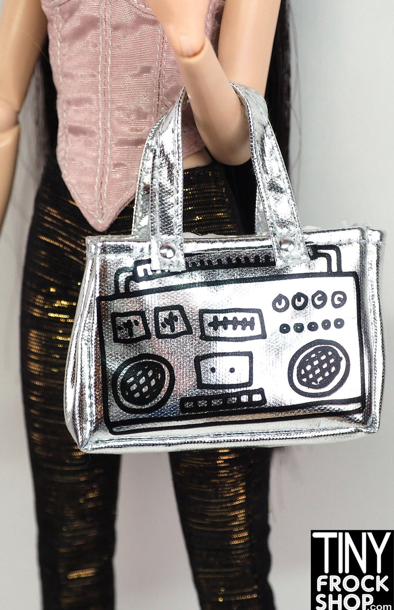 12" Fashion Doll 2019 Pop Art Haring Silver Handbag