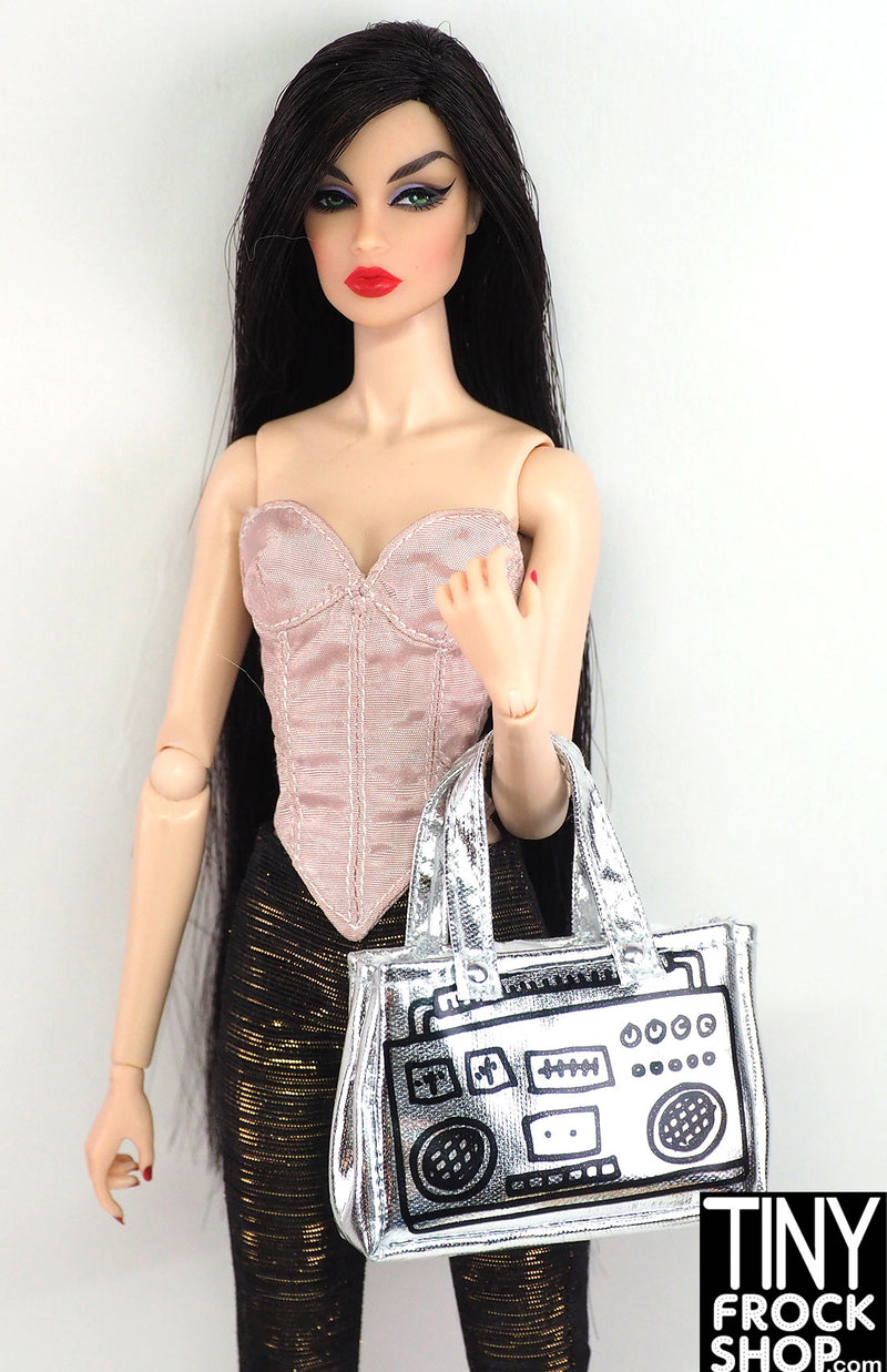 12" Fashion Doll 2019 Pop Art Haring Silver Handbag