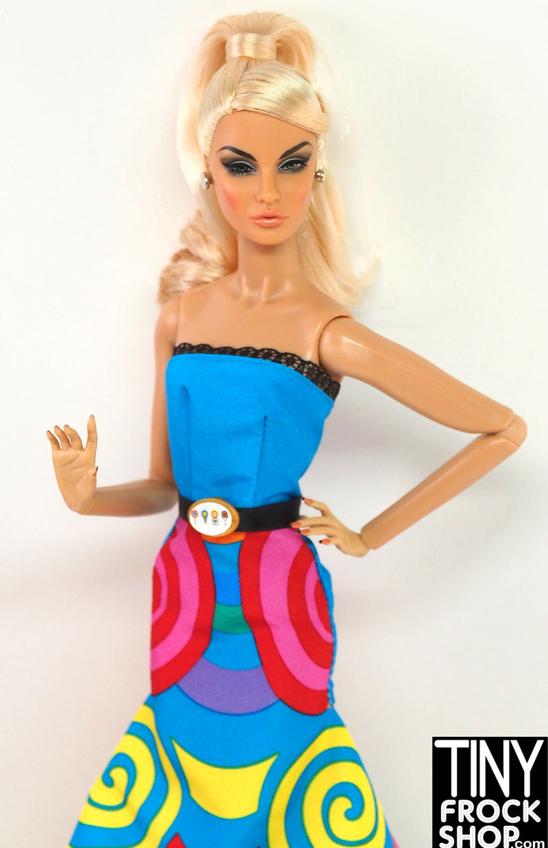 12" Fashion Doll Candy Bar Print Dress