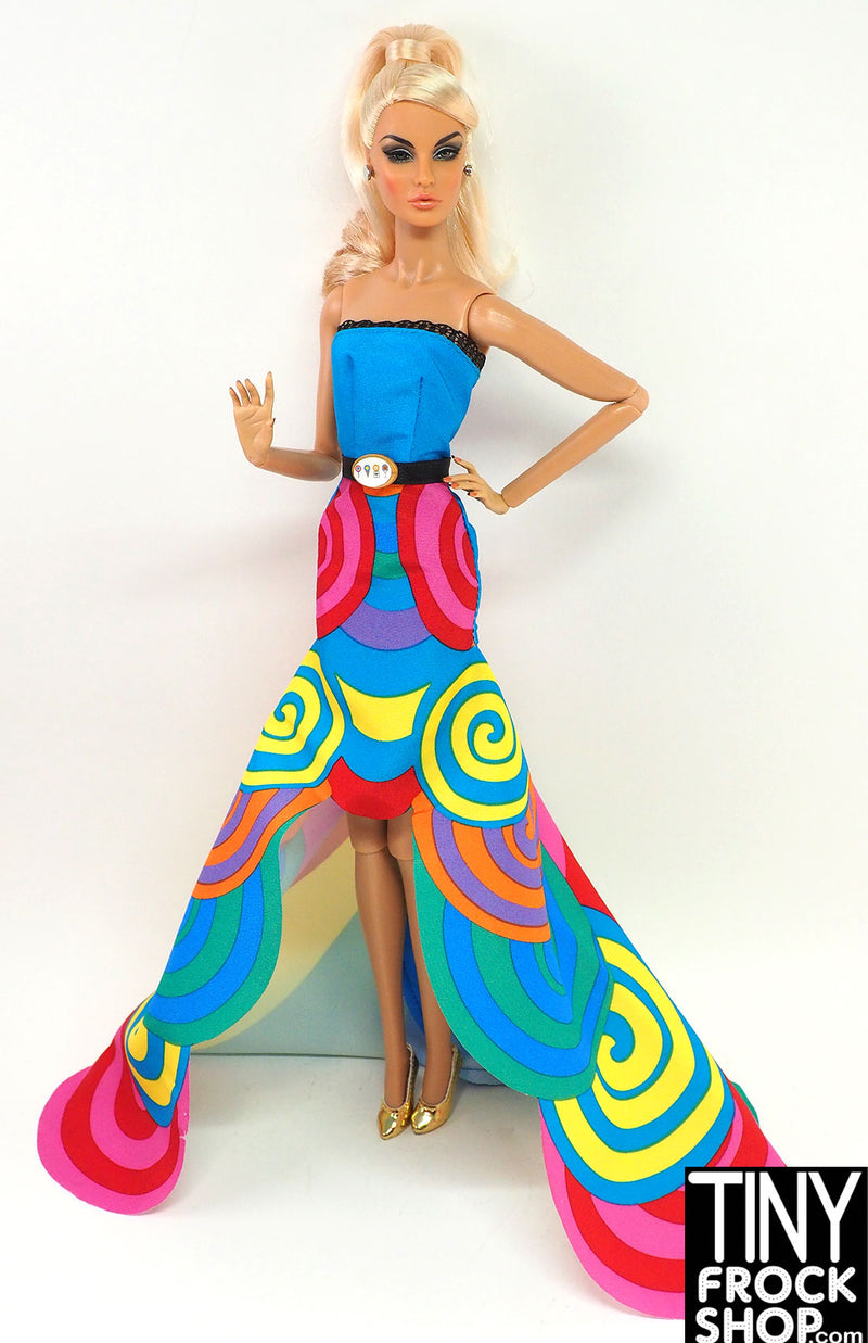 12" Fashion Doll Candy Bar Print Dress1