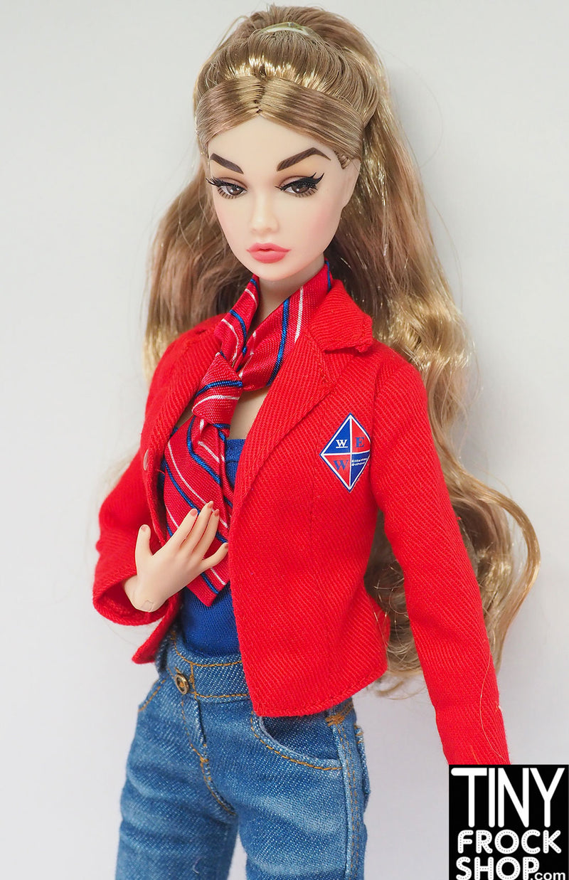 12" Fashion Doll Rebelde RBD 2008 Mia Colucci Red Jacket and Tie