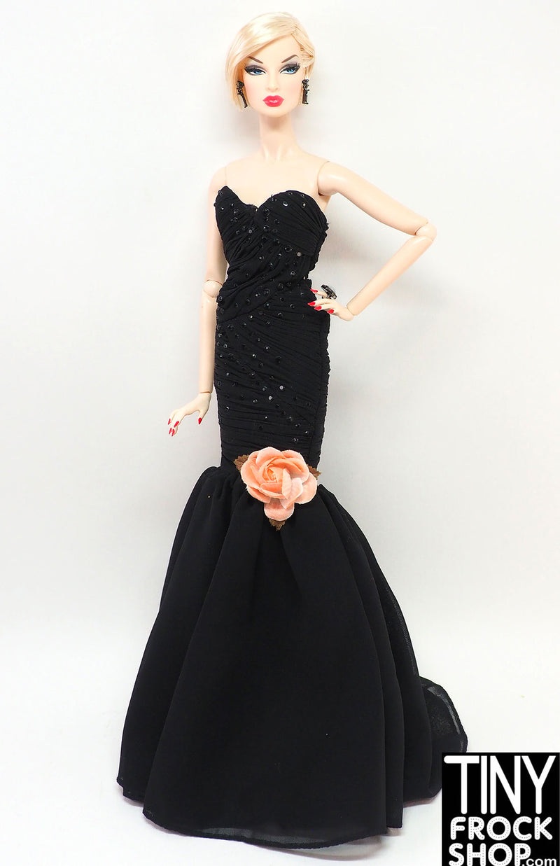 12" Fashion Doll 2009 Stunning In The Spotlight  Stoned Black Gown