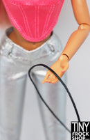 1mm Black Shoe Lace Cording - 1 Yard Piece