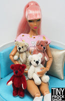 2.25" Tall Fashion Doll Pose-able Teddy Bear - More Colors