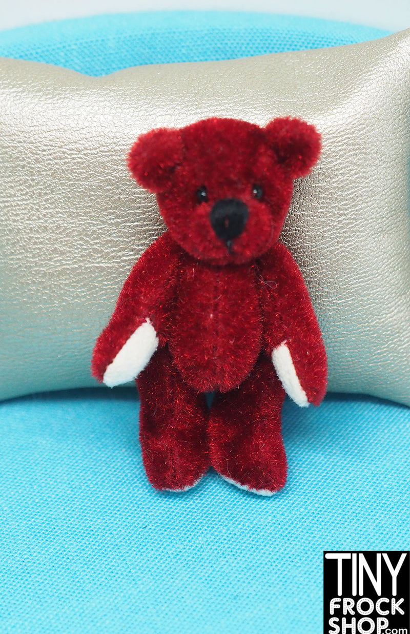 2.25" Tall Fashion Doll Pose-able Teddy Bear - More Colors