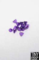 3mm - 12" Fashion Doll Metallic Punk Cone Spike Rivets- Pack Of 10 - More Colors