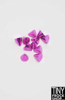 3mm - 12" Fashion Doll Metallic Punk Cone Spike Rivets- Pack Of 10 - More Colors