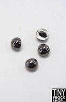 3mm 12" Fashion Doll Metal Shank Buttons - Set of 4