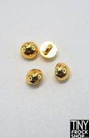 3mm 12" Fashion Doll Metal Shank Buttons - Set of 4