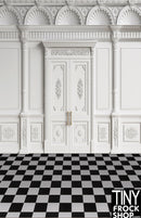 A-426 12" Fashion Doll Photography Backdrop - Wide -Mega Grand Doorway