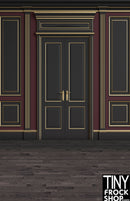 A-440 12" Fashion Doll Photography Backdrop - Wide - Deeply Dark Door