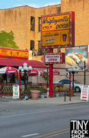 A-469 12" Fashion Doll Photography Backdrop - Wide - Wrigleyville Dogs