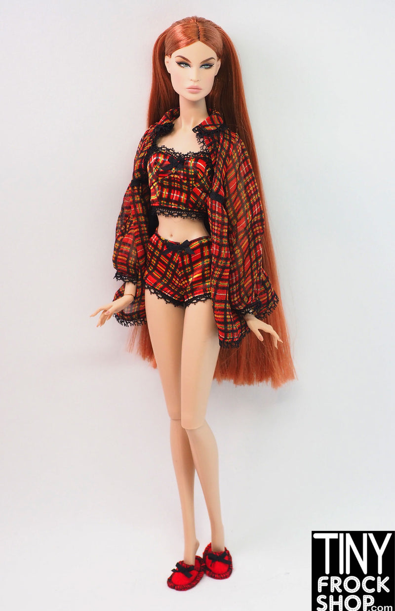 Barbie® 2005 Fashion Model Silkstone Highland Fling Plaid Jammy Set