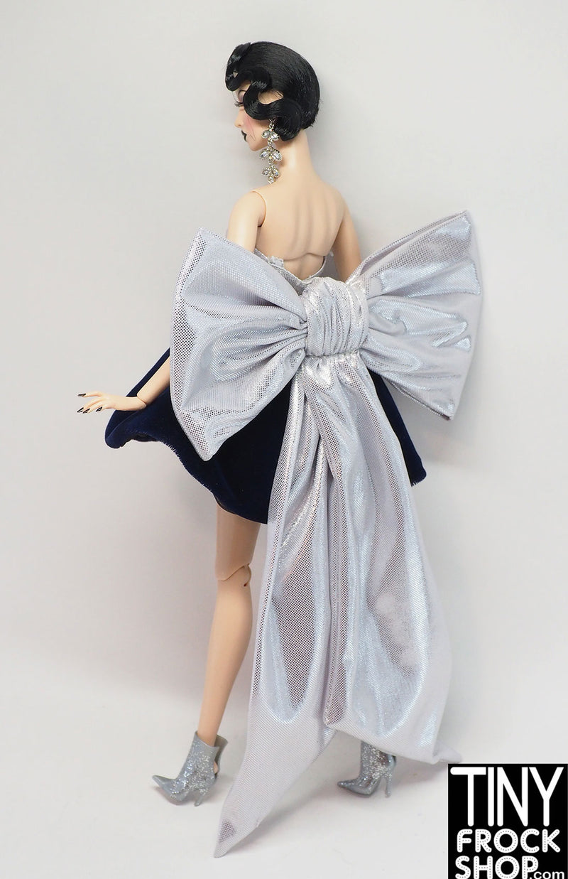 Barbie® 1996 Special Occasion Blue Velvet and Silver Dress