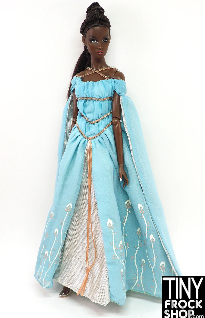 Barbie® 2006 Ethereal Princess Blue and Gold Dress