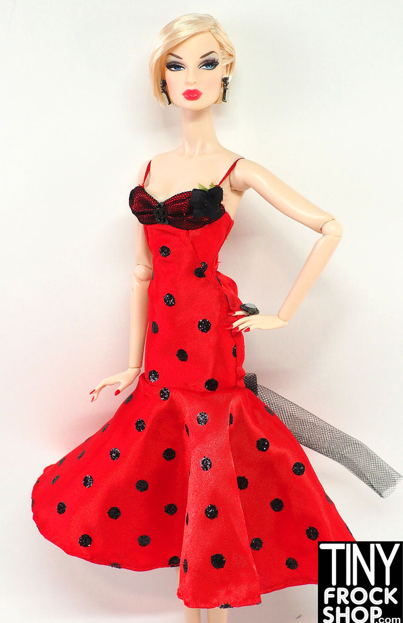 Barbie® 2008 Grease Rizzo Doll Dance Off Red Polka Dot Dress