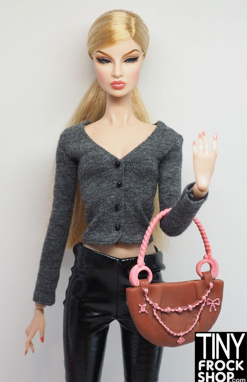 Barbie® 2009 Fashionistas Artsy Nikki Brown Half Moon Bag