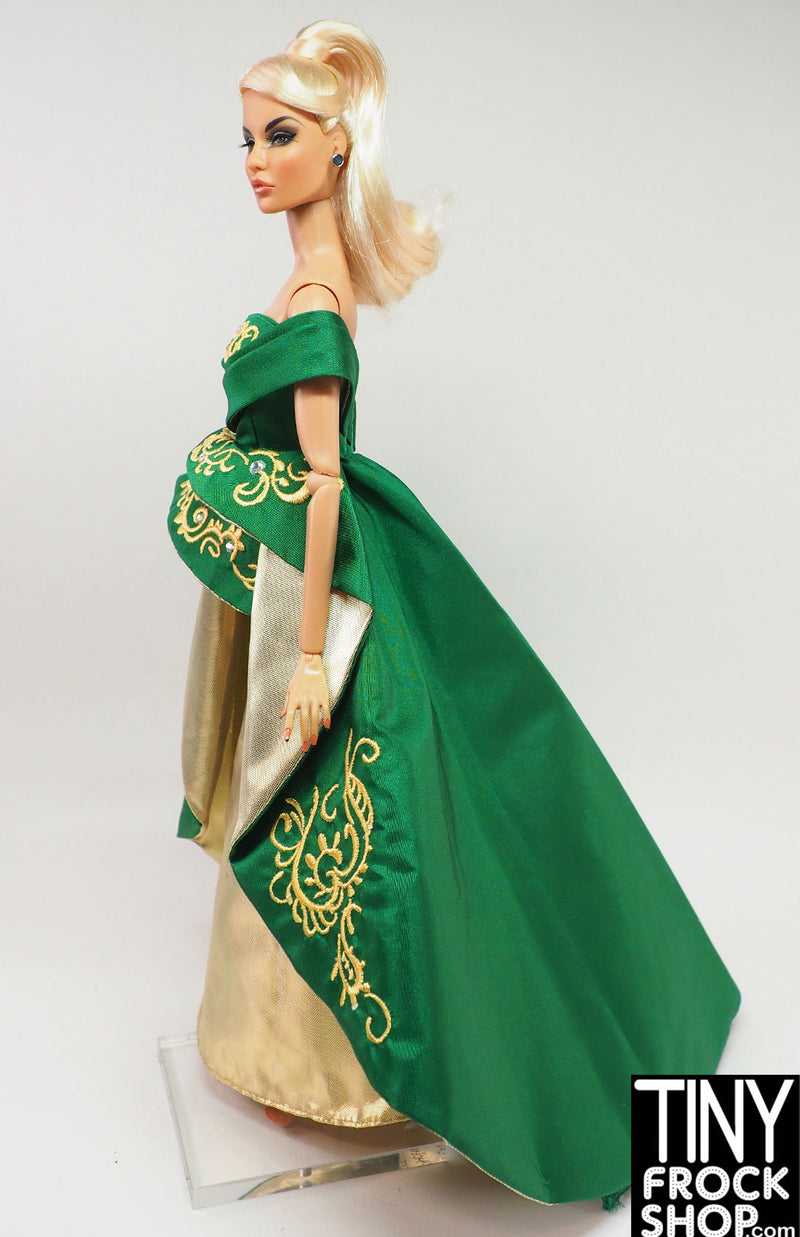 Barbie® 2011 Holiday Green and Gold Gown