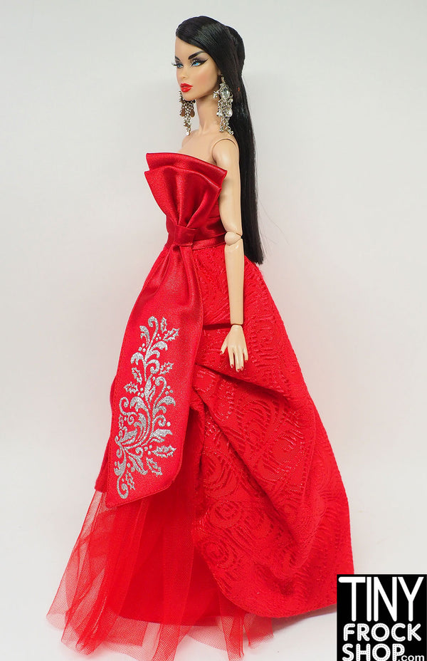 Barbie® 2012 Holiday Red and Silver Dress