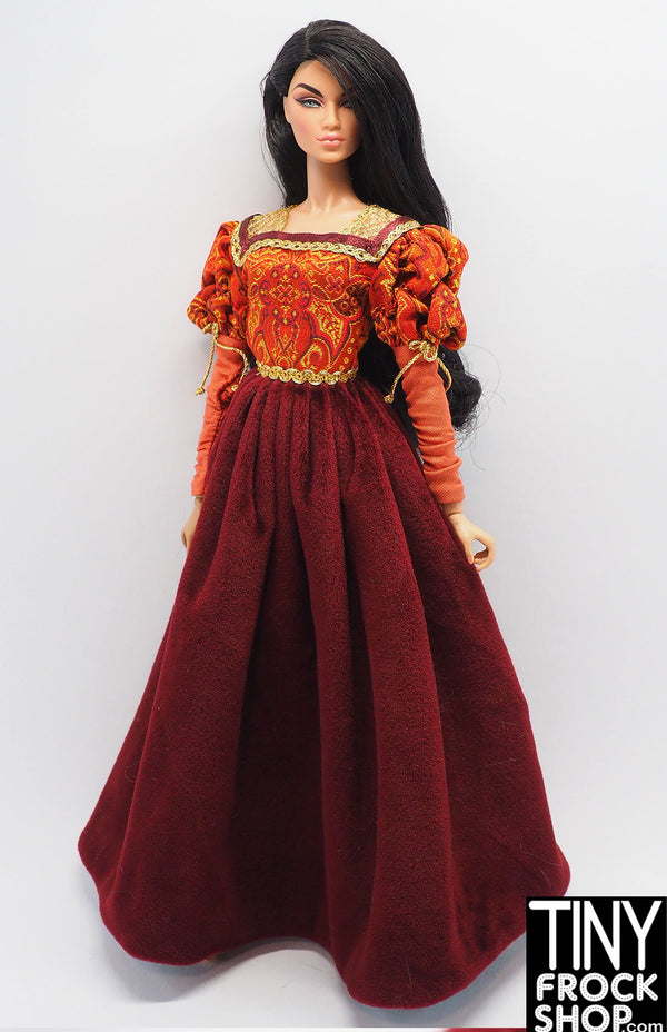 Barbie® Collectibles Princess of the Portuguese Empire Orange Brocade Dress