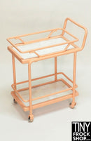 12" Fashion Doll Rolling Cart with Mother Of Pearl - More Colors - Tiny Frock Shop