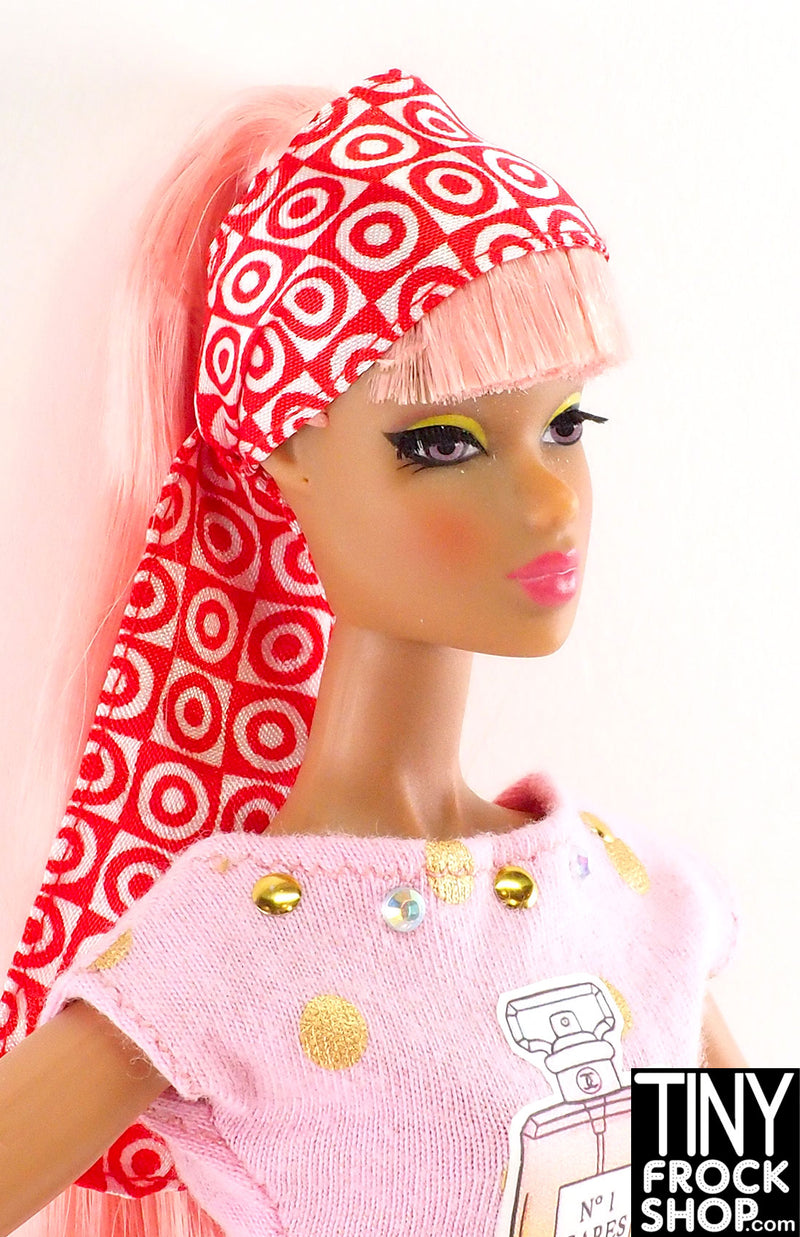 Barbie® Target Red and White Scarf