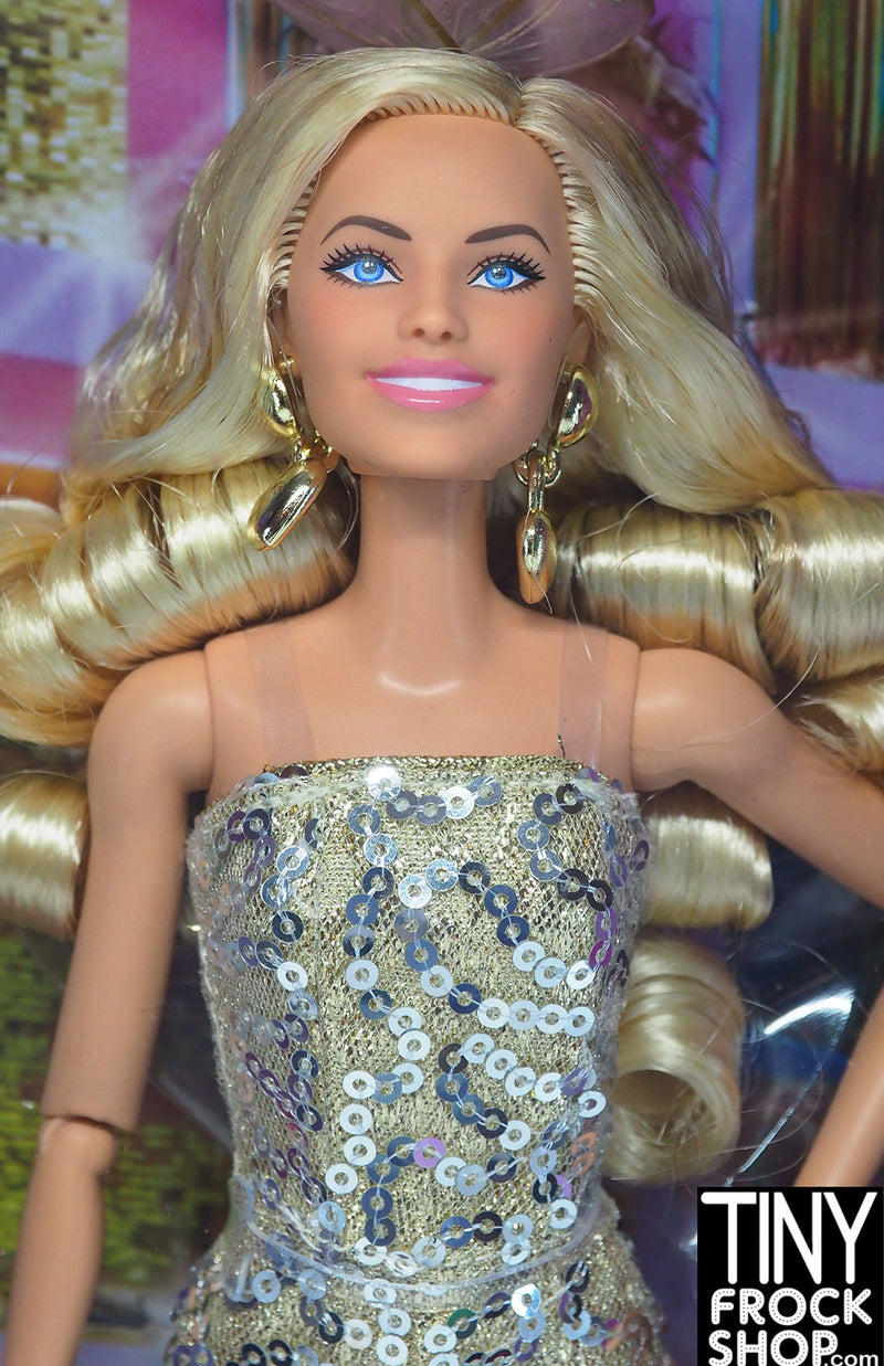 Barbie® The Movie Barbie in Gold Disco Jumpsuit Doll NRFB